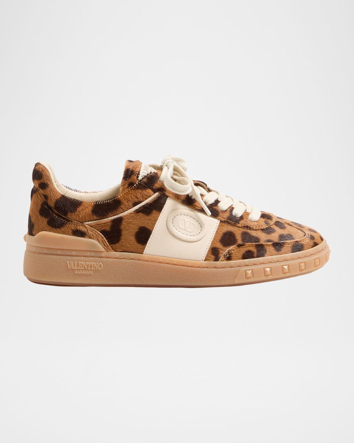 UpVillage Leopard Calf Hair Sneakers