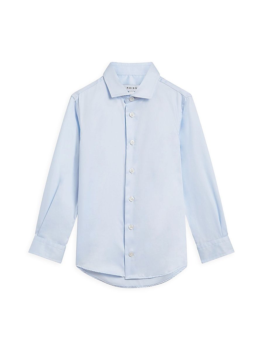 Little Boy's & Boy's Remote Button-Up Shirt - Soft Blue - Size 12