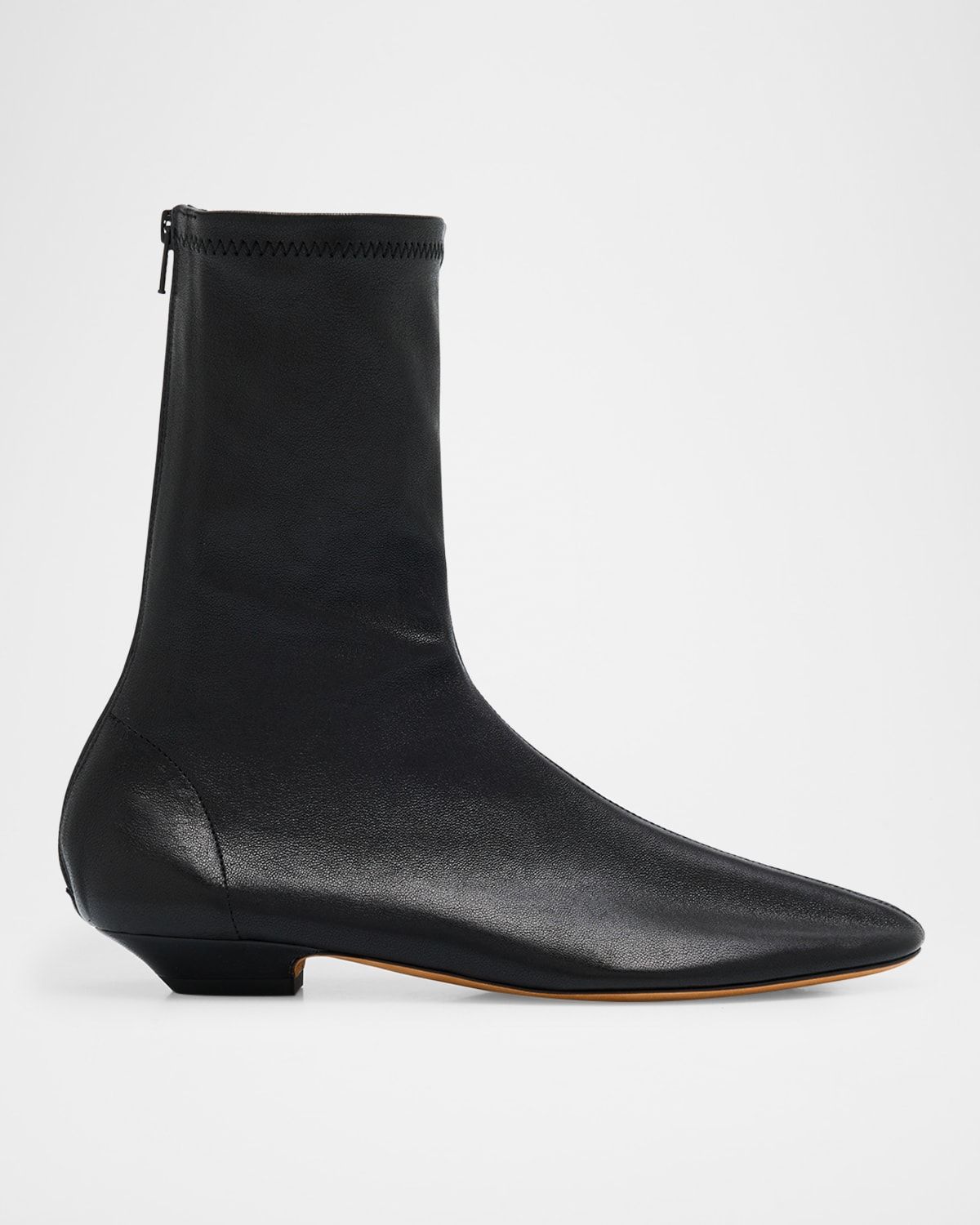 Apollo Leather Zip Ankle Boots