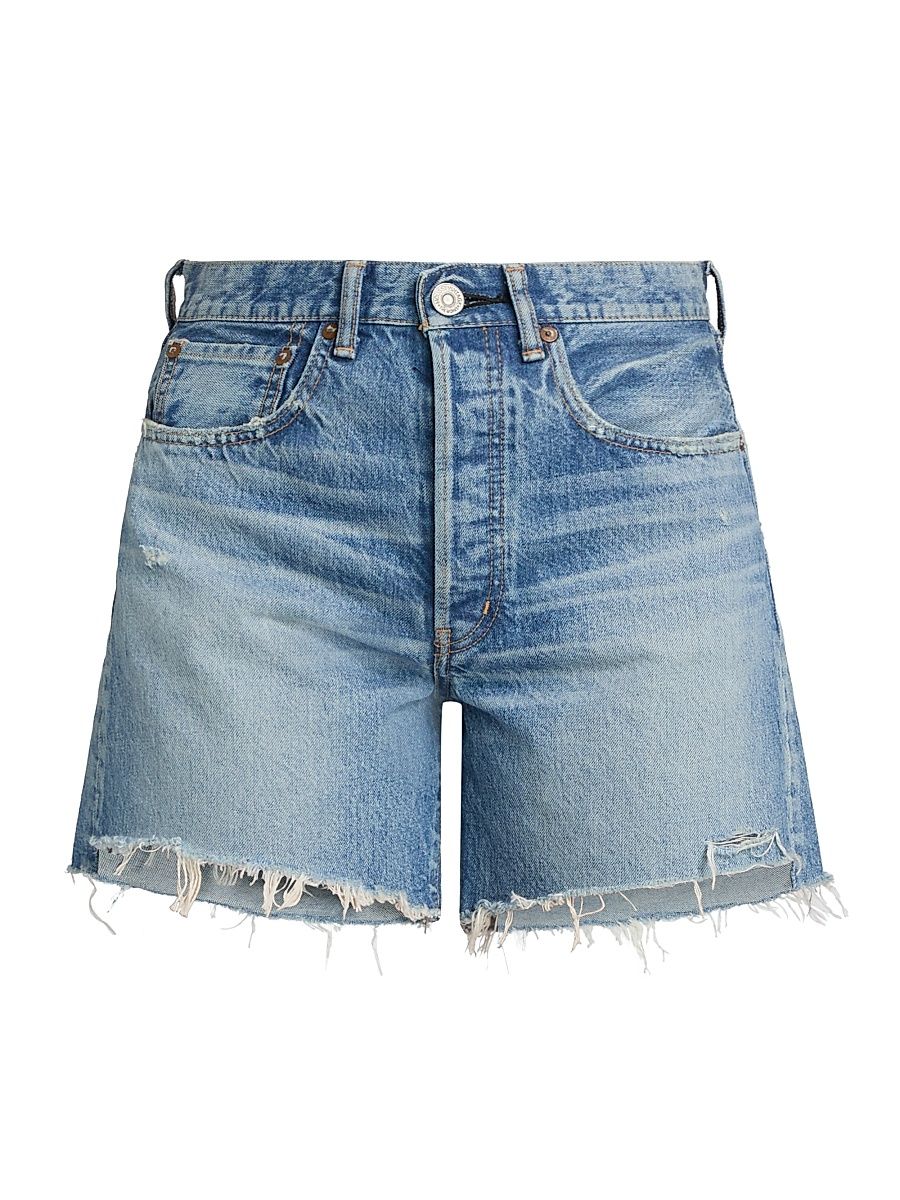 Women's Graterford Denim Long Shorts - Blue - Size 31