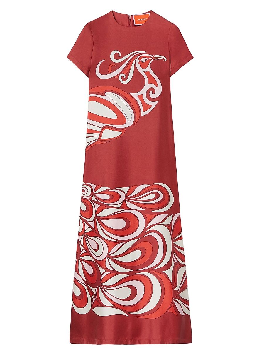 Women's Swing Dress - Phoenix Place Bordeaux - Size XS