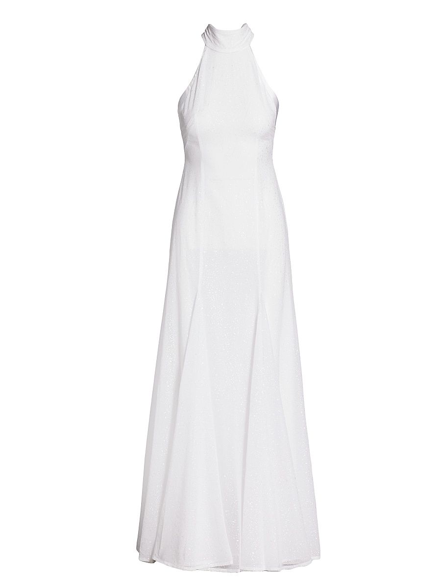 Women's Fortaleza Halterneck Gown - White - Size 8