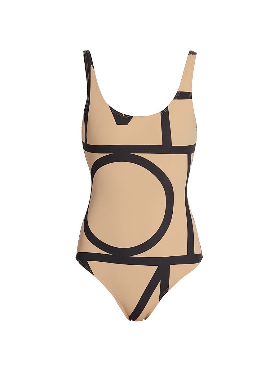 Toteme Women's Monogram One-Piece Swimsuit - Monogram Print - Size XS