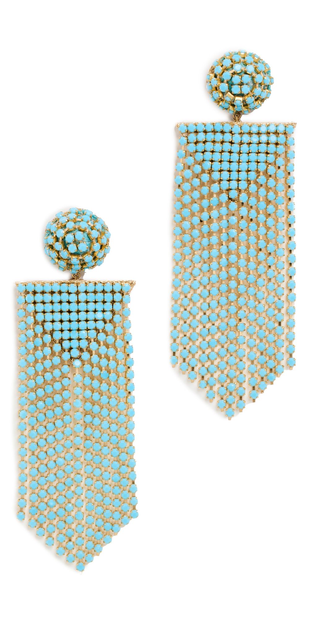 Deepa Gurnani Deepa By Deepa Gurnani Fanning Earrings Turquoise One Size