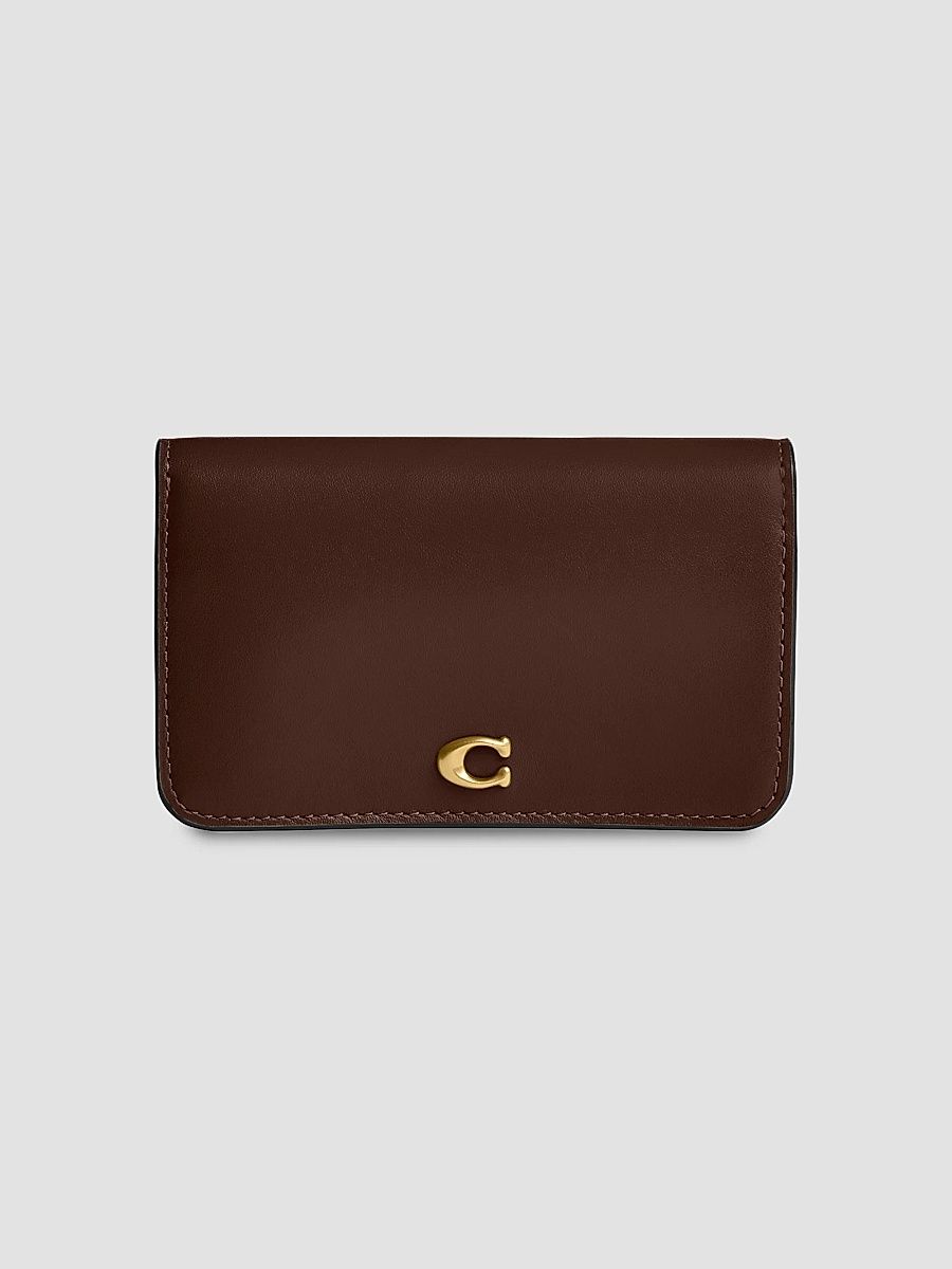 COACH Women's Essential Slim Leather Card Case - Maple