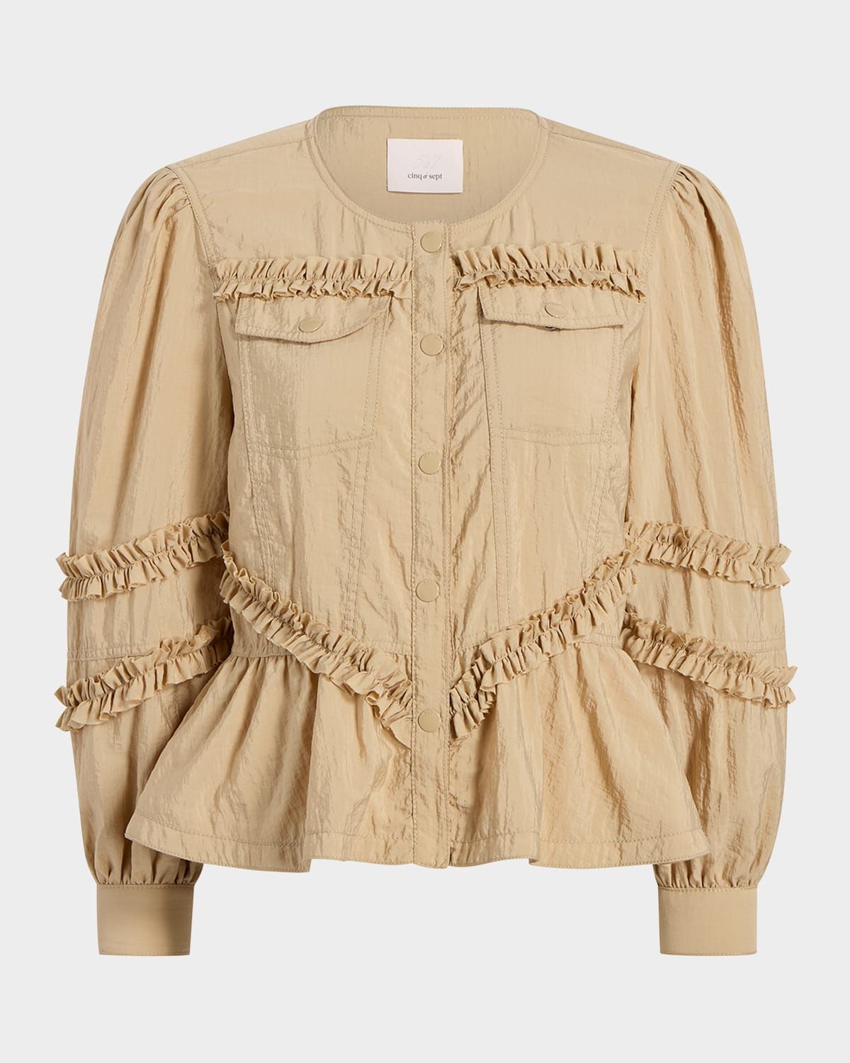 Kumiko Ruffle Parachute Jacket