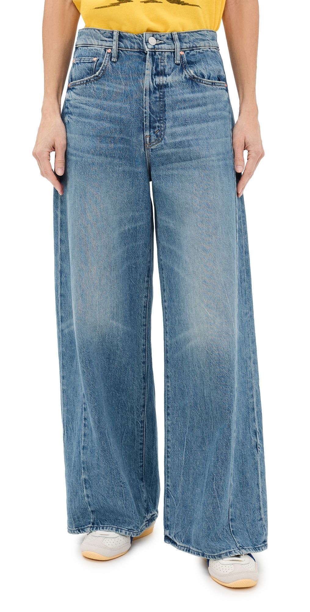 MOTHER Lil Pipe Dream Button Sneak Jeans Folk Star 26