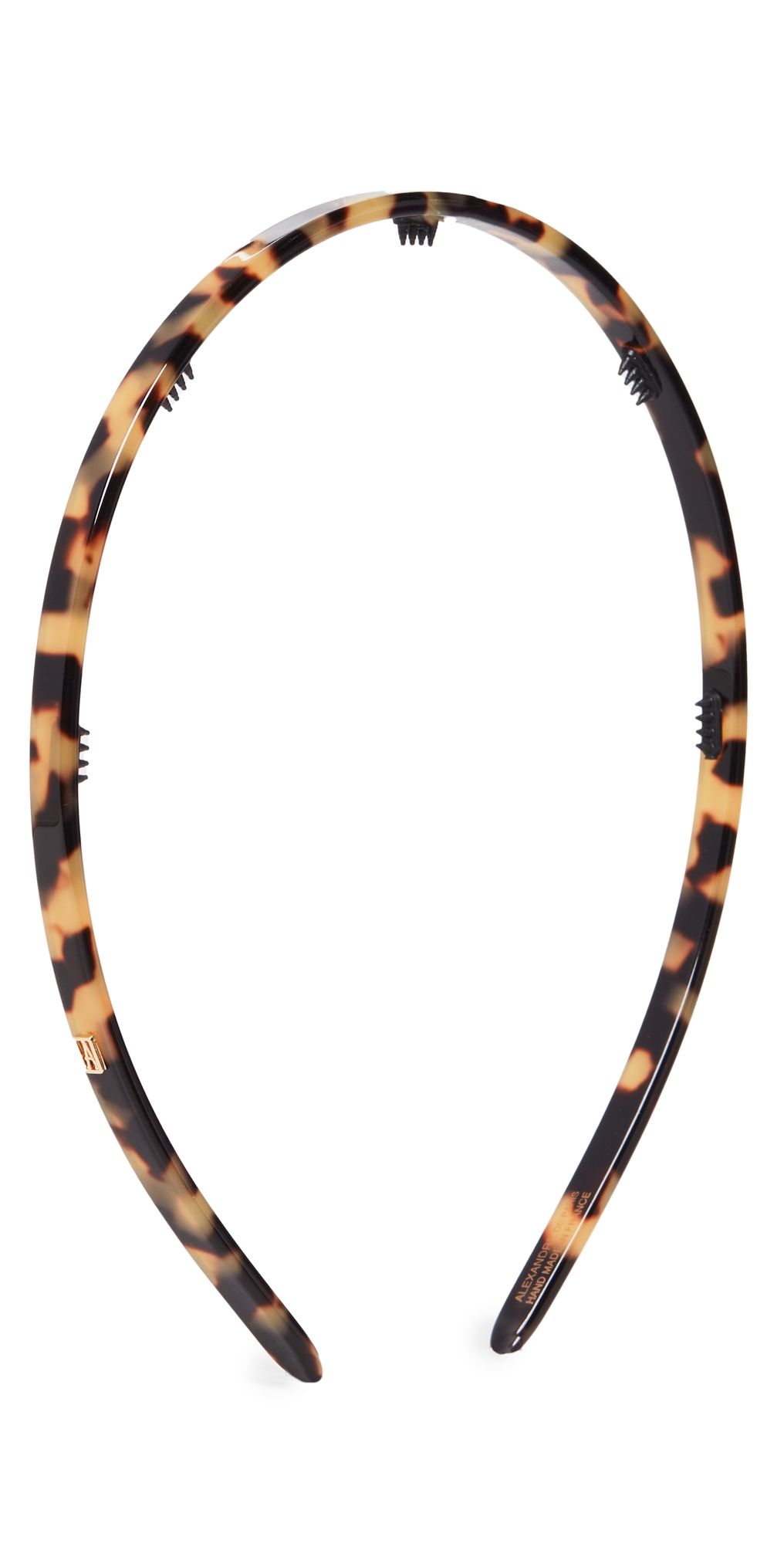 Alexandre de Paris Thin Headband Tokyo Tortoise One Size