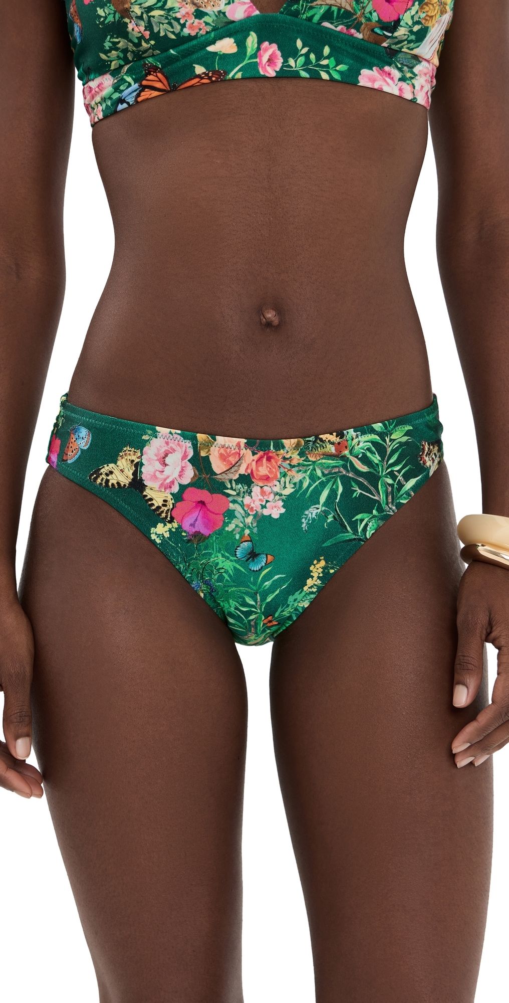 L'AGENCE Nicole Charonda Butterfly Classic Bikini Bottoms Multi XS