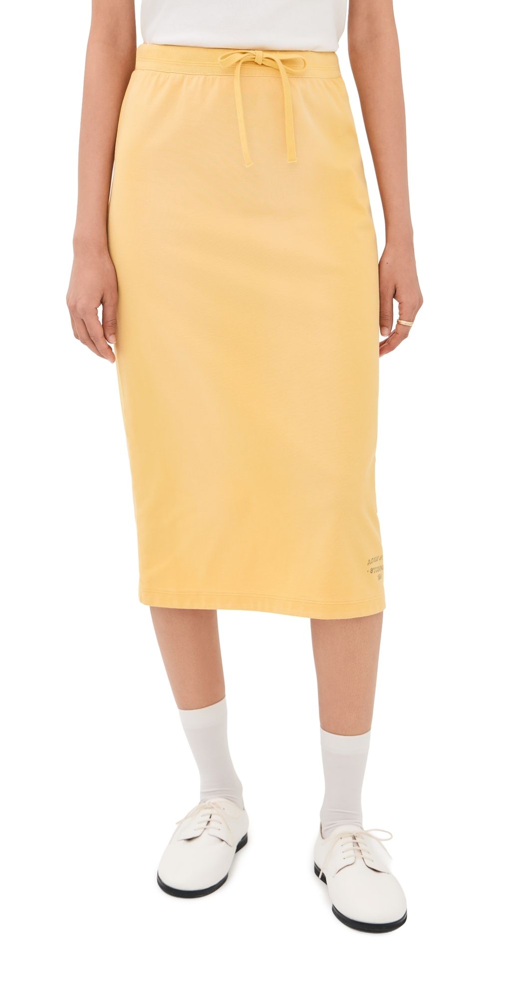 Acne Studios Midi Skirt Warm Yellow L