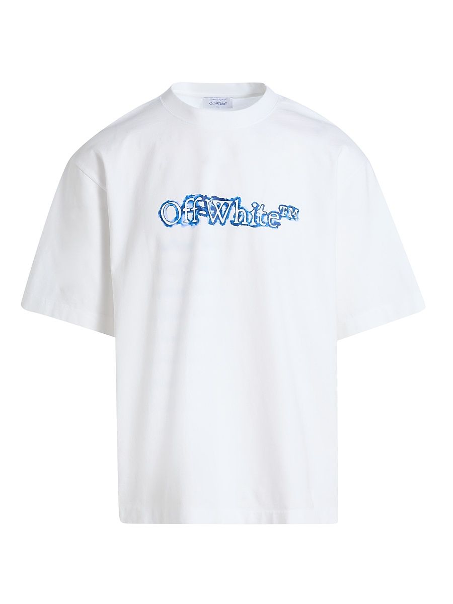 Men's Cloudy Arrow Skate Logo T-Shirt - White Nautical Blue - Size XXL