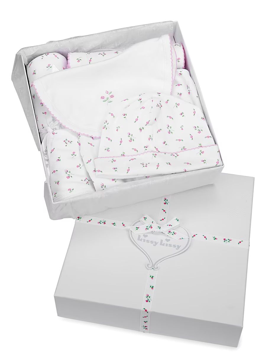 Baby Girl's 5-Piece Floral-Print Gift Set - Size Newborn