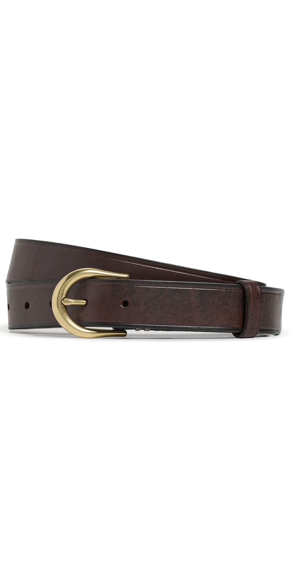Madewell Core Jeans Belt Cherry Wood 30