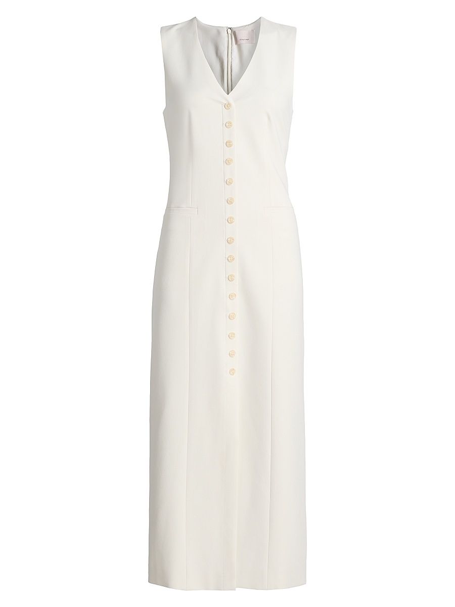 Women's Kallen Button-Front Midi-Dress - Ivory - Size 16
