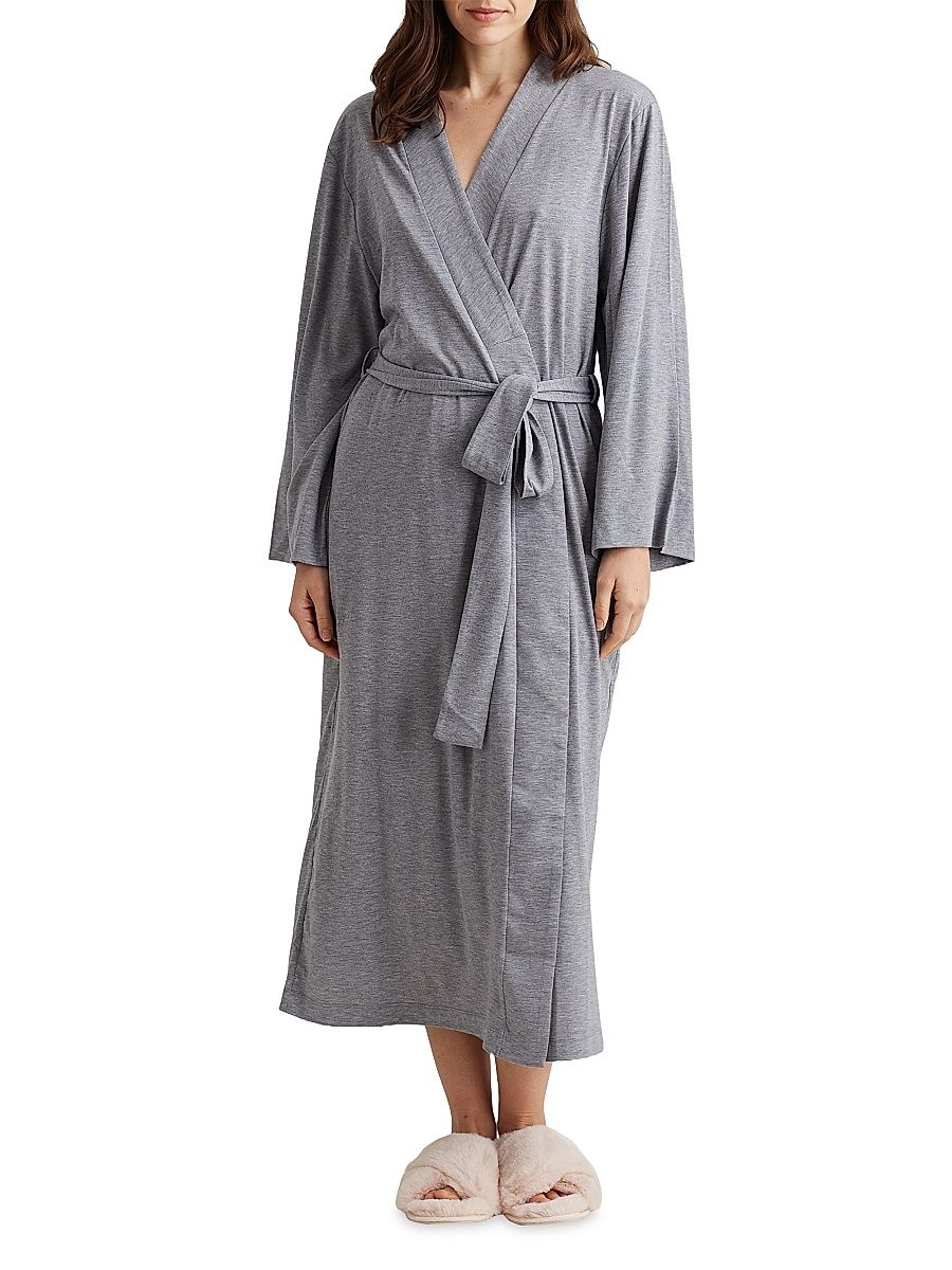 Women's Juliette Soft Modal Maxi Robe - Grey - Size XS