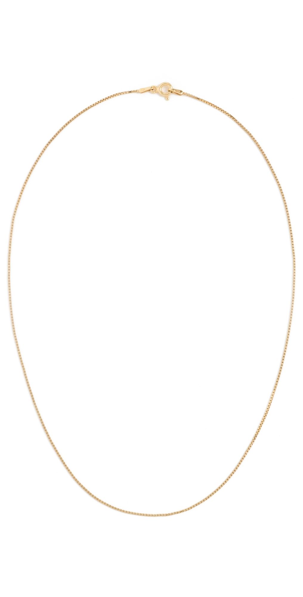 SHASHI Box Chain Necklace Gold One Size