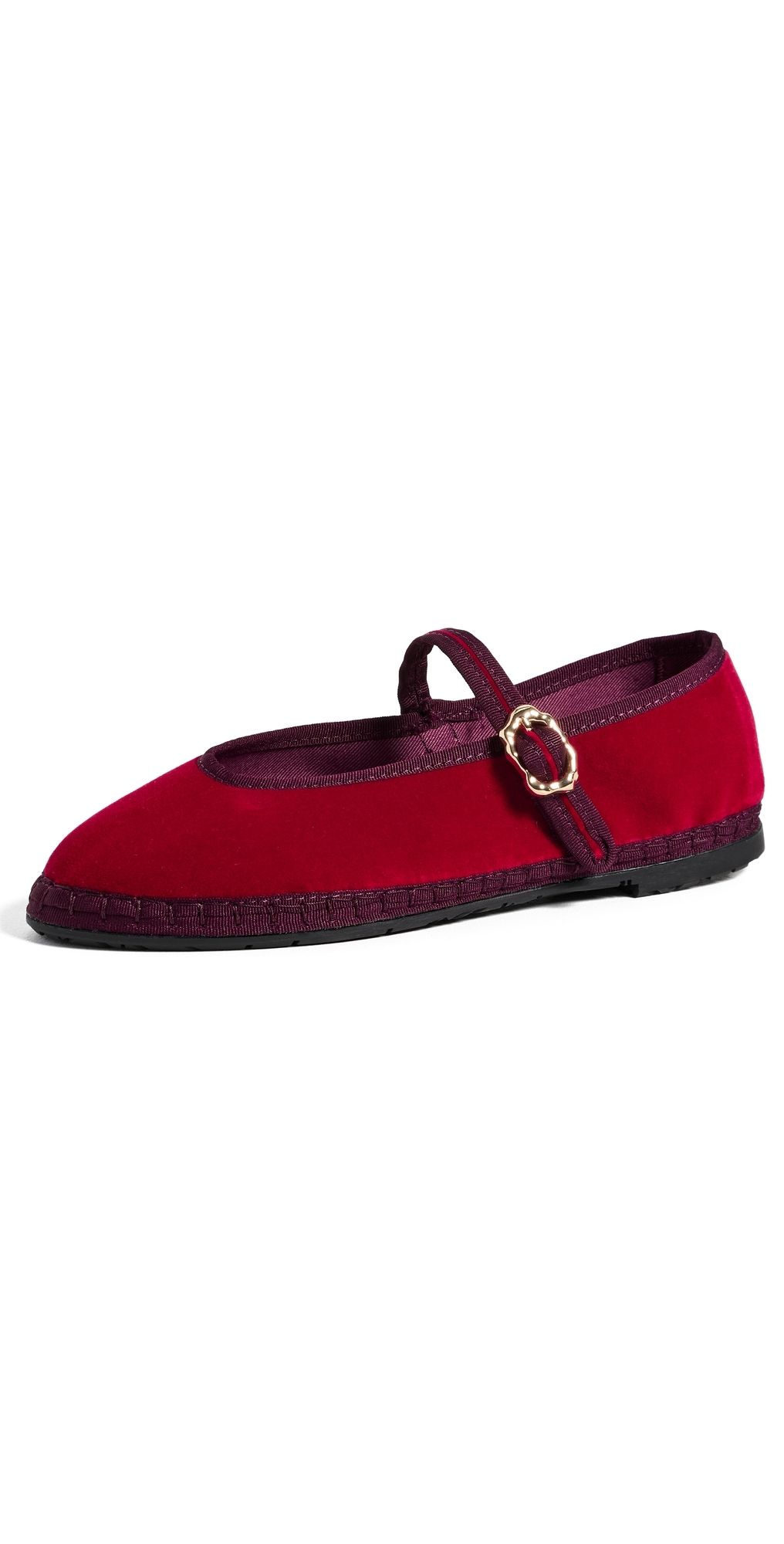 Flabelus Pierre Mary Jane Flats Red 36