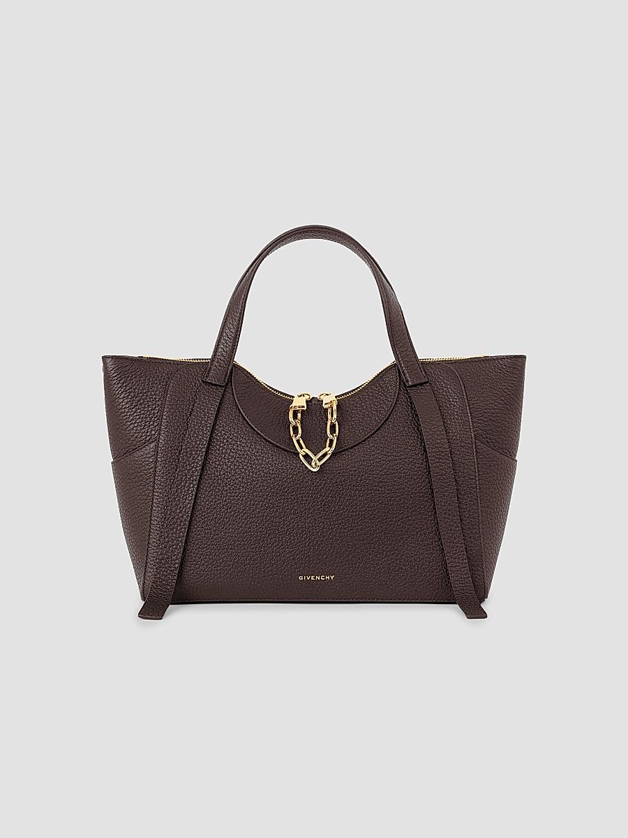 Givenchy Women's The Snatch Medium Top Handle Bag in Grained Leather - Chocolate