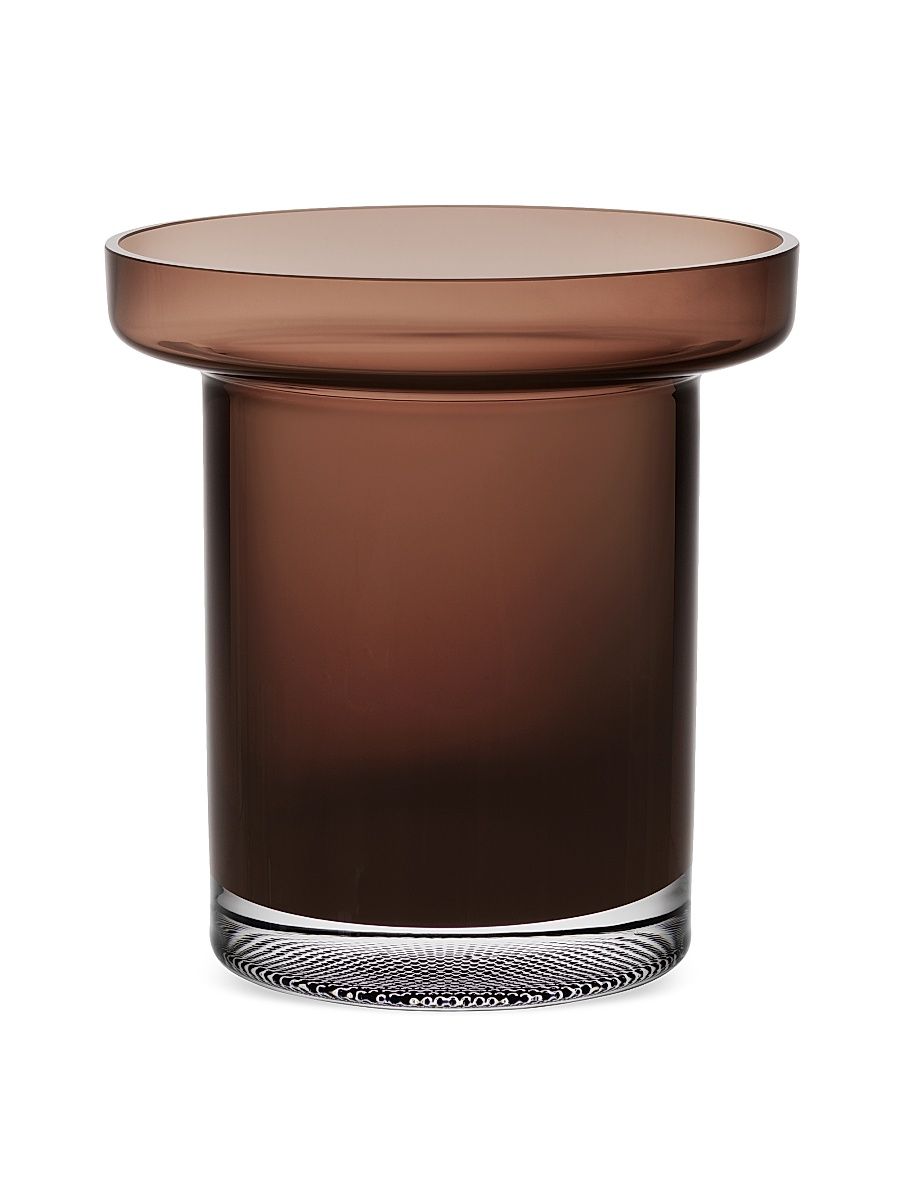 Limelight Burgundy Low Vase - Burgundy