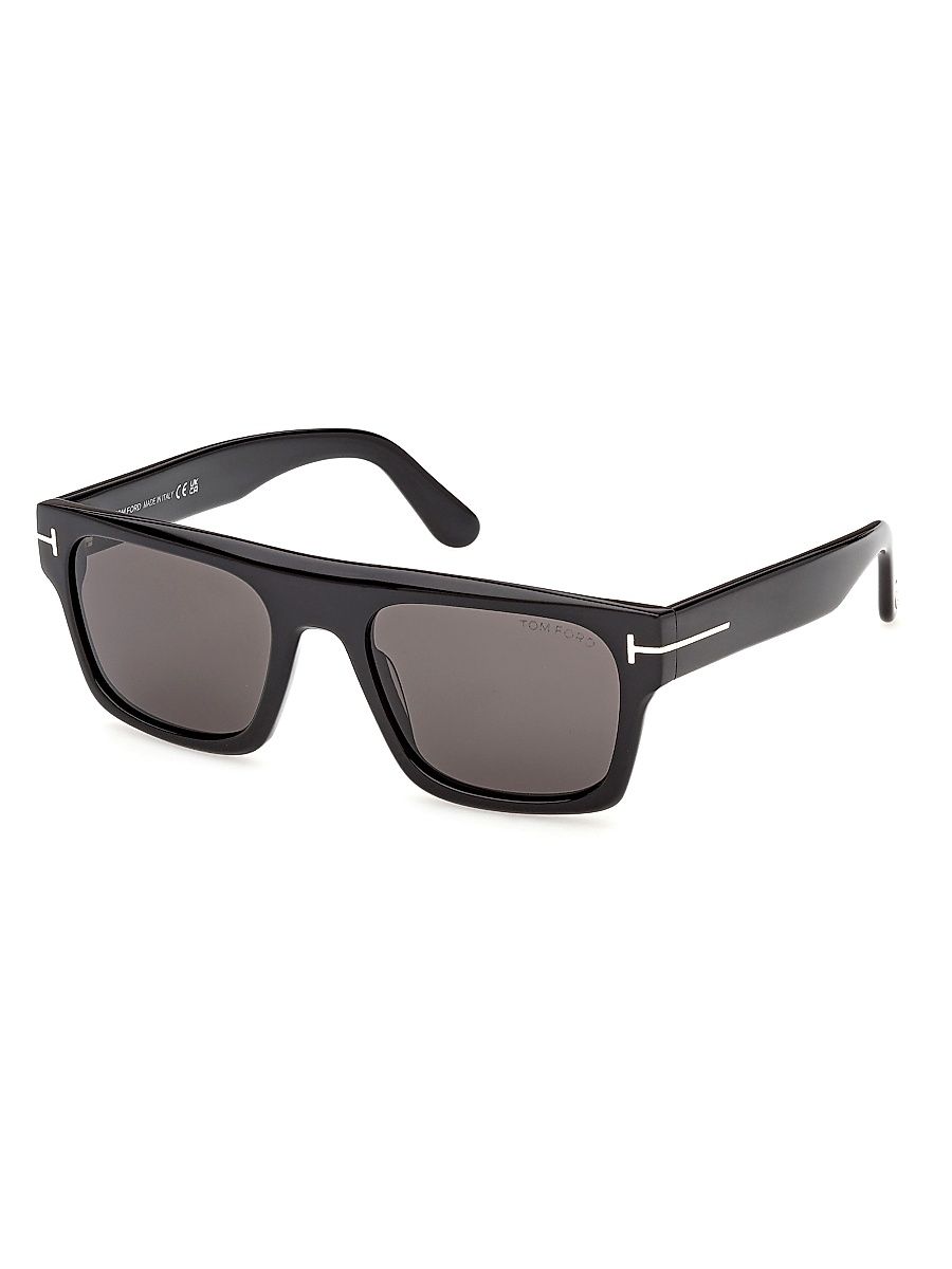 Men's Cyrus 53MM Square Sunglasses - Black