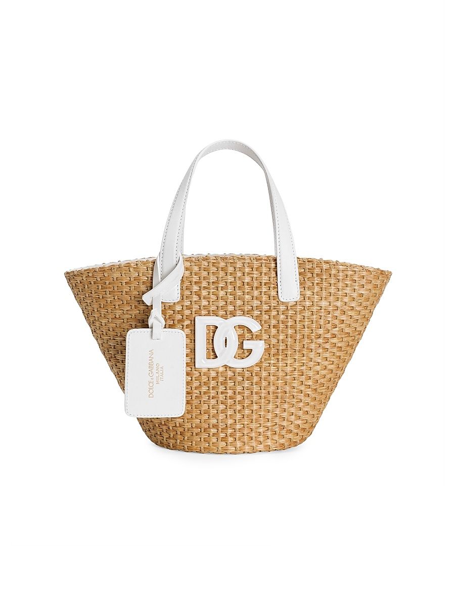 Girl's Roselline Straw Bucket Bag - Roselline