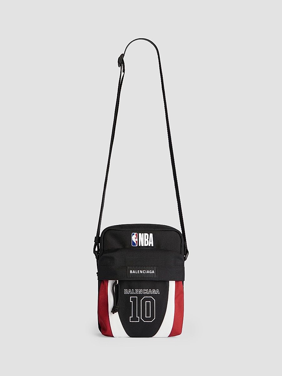Balenciaga Men's Balenciaga x NBA Collaboration Explorer Crossbody Pouch - Multicolored