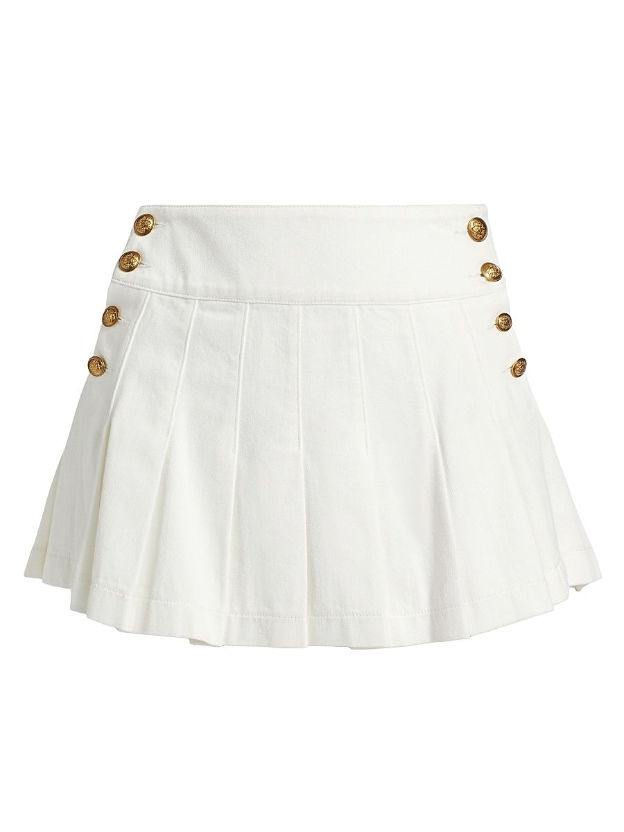 Women's Lanna Pleated Miniskirt - Off White - Size 29