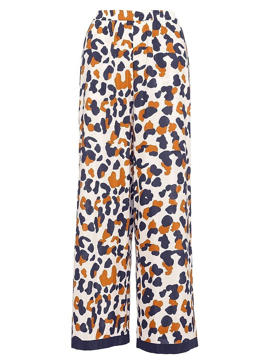 ERES Women's Capitaine Graphic Print Wide-Leg Trousers - Sable Fin - Size 8