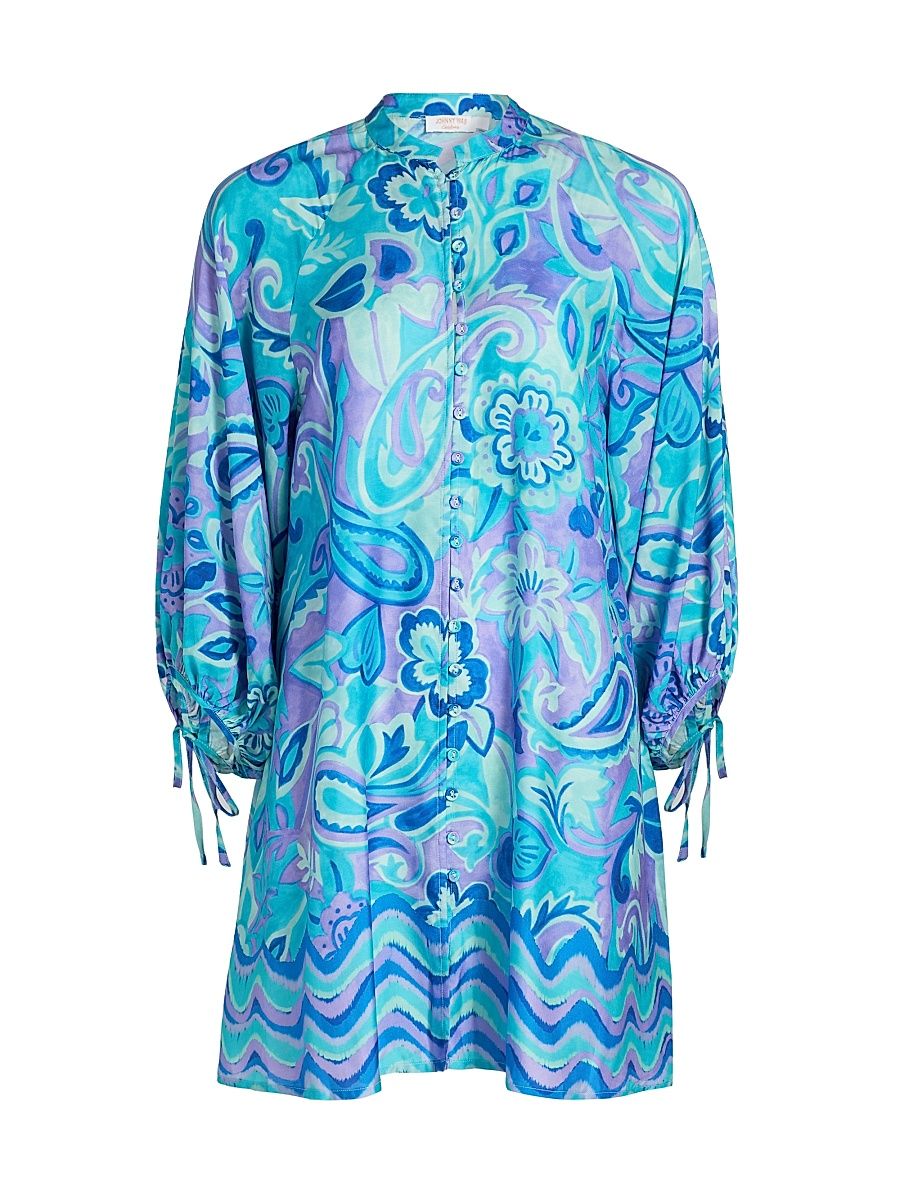 Women's Mulla Floral-Paisley Minidress - Mulla - Size Large