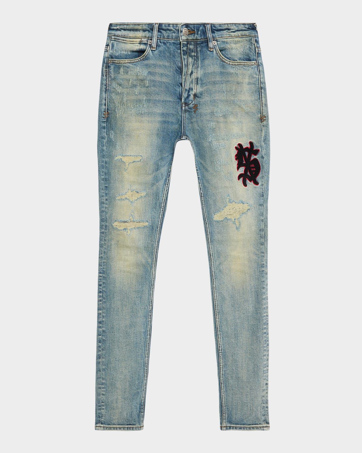 Men & apos;s Van Winkle Distressed Stretch Skinny Jeans