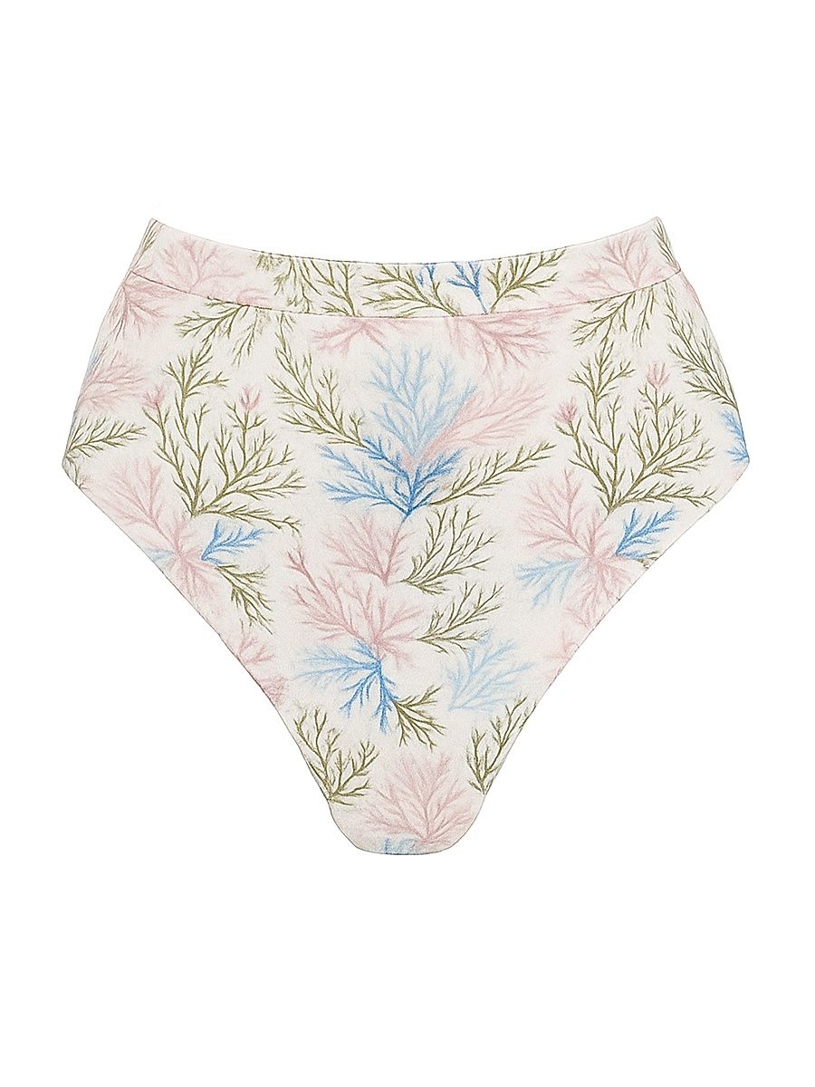 Women's Seaweed High Waist Bikini Bottom - Off White - Size XS