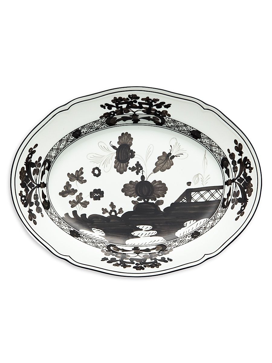 Oriente Italiano Oval Platter - White