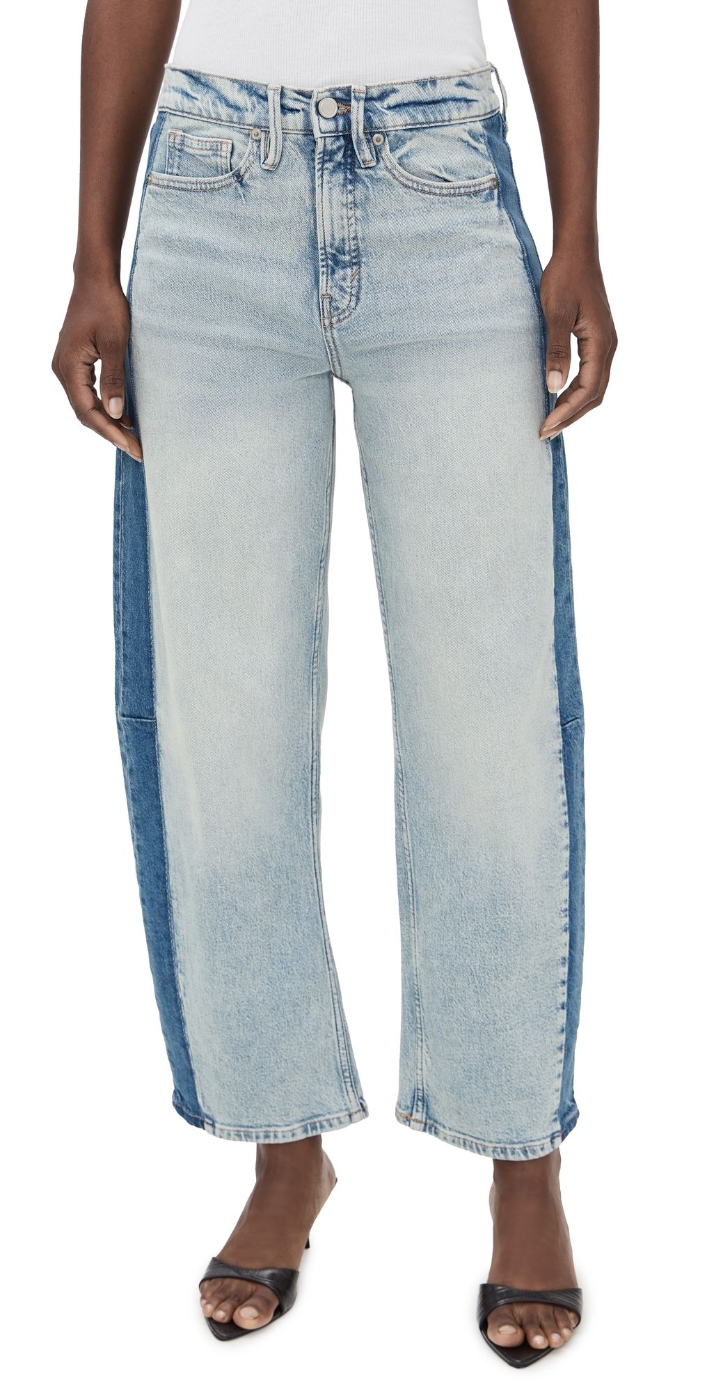 Good American Good Standard Barrel Jeans Indigo932 4