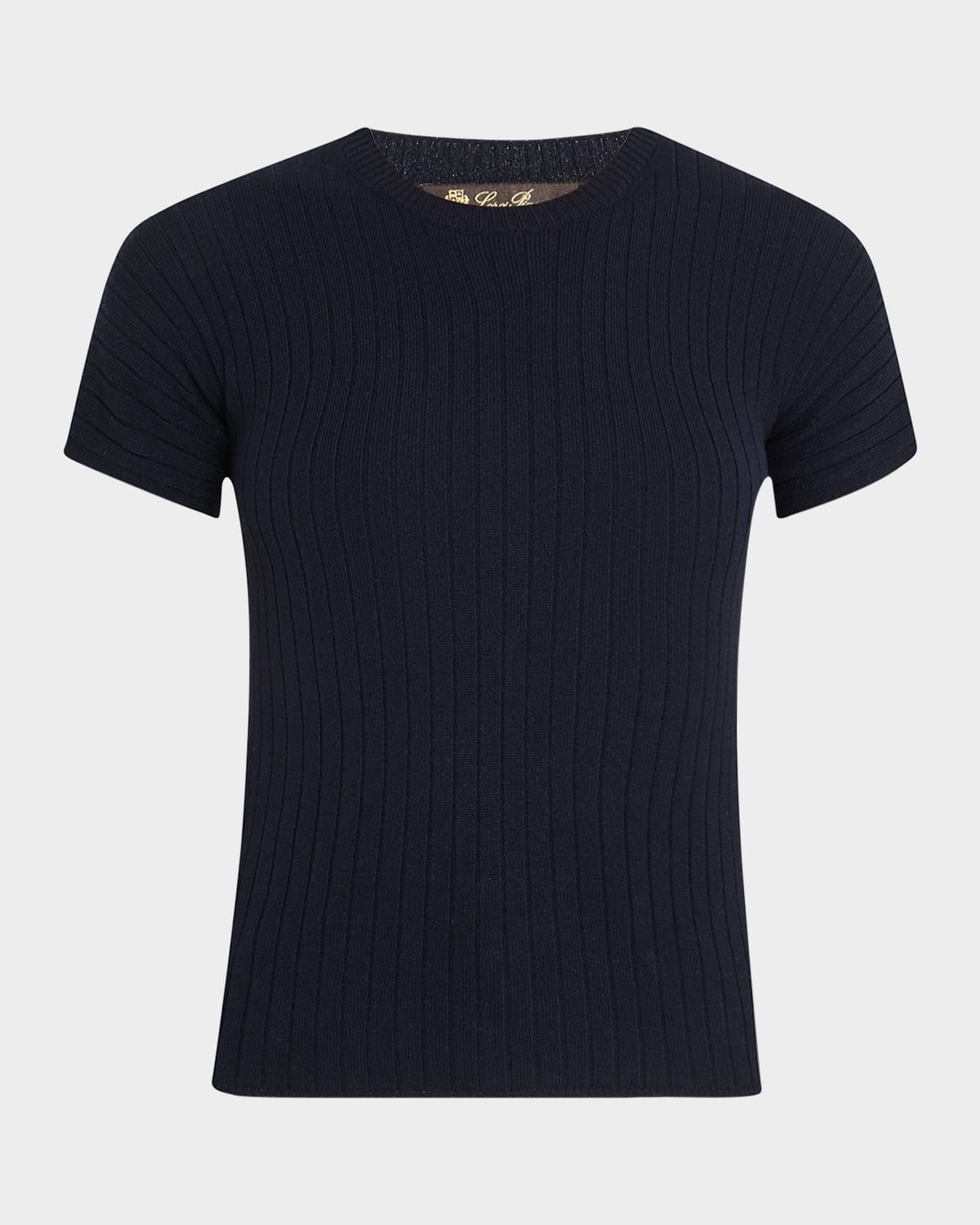 Rib Cashmere Baby T-Shirt