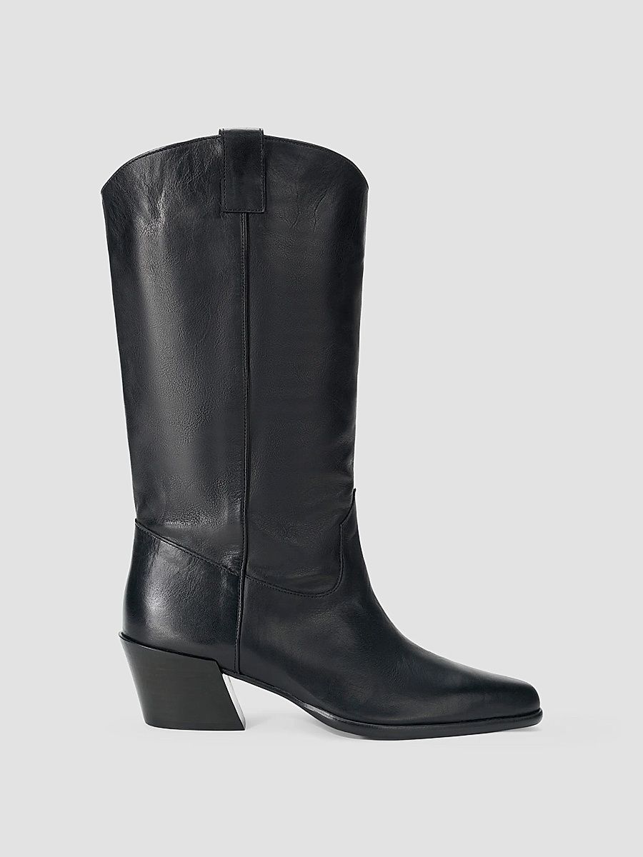 Women's Monty Leather Boots - Black - Size 10