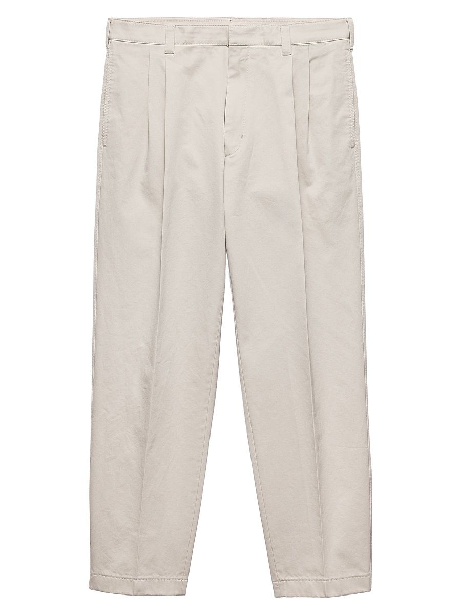 Men's Cotton Pants - Beige Khaki - Size 40