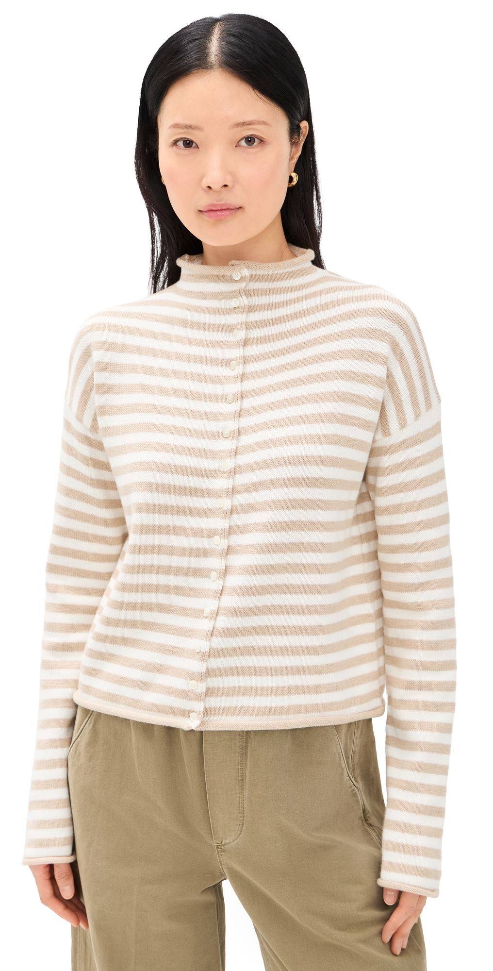 Alex Mill Taylor Cardigan Sand/Ivory L
