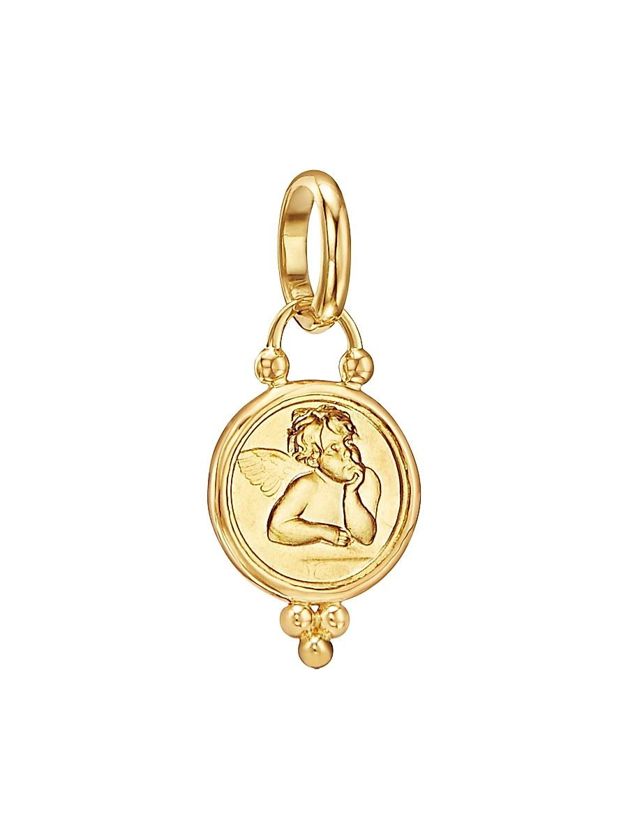 Women's Angels 18K Yellow Gold Pendant - Gold