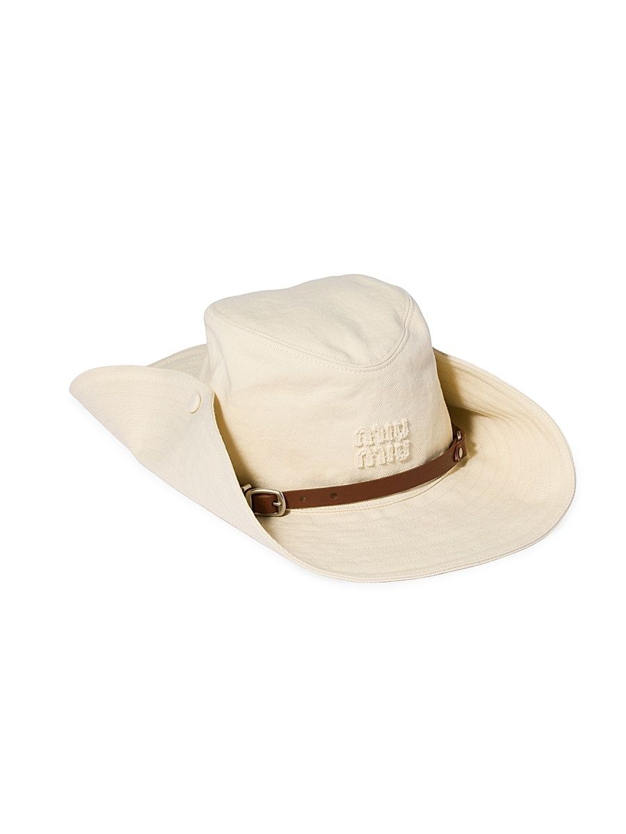 Women's Drill Cowboy Hat - Beige Khaki - Size Small
