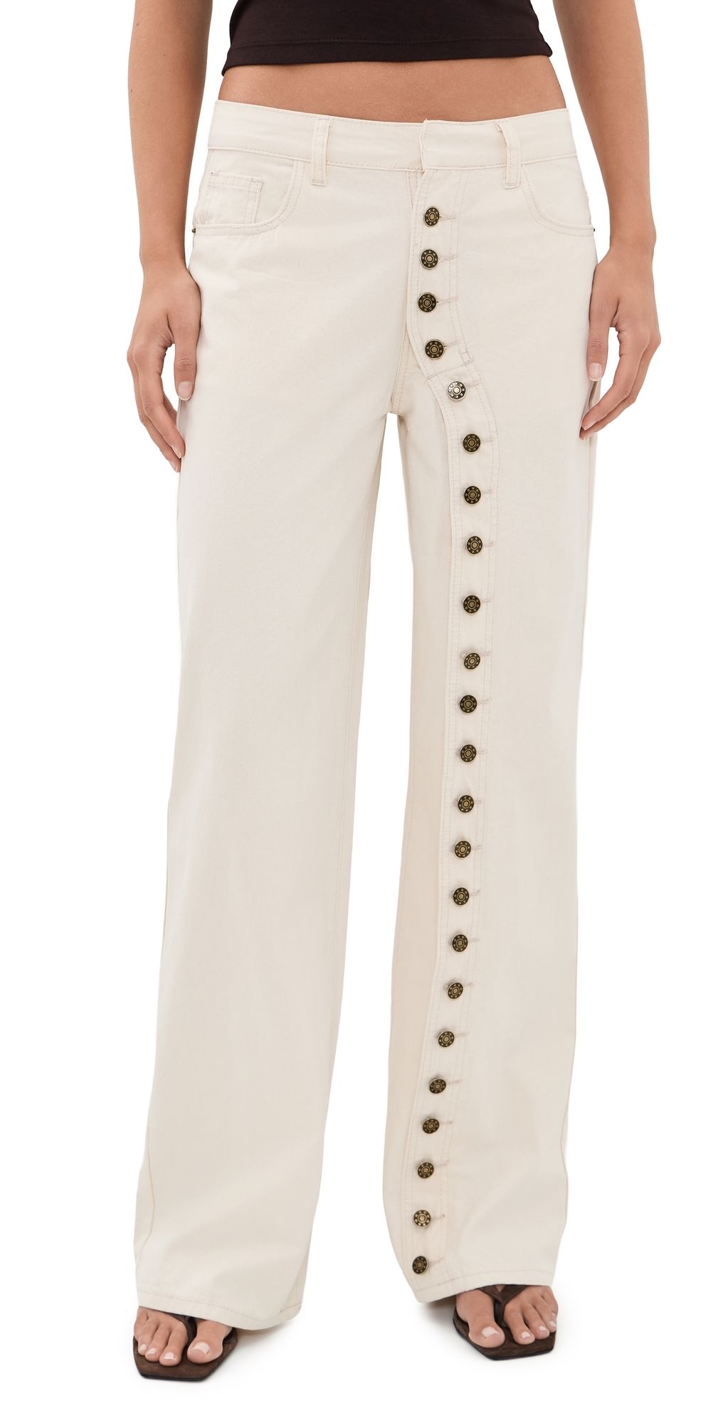 Lioness Penny Pants Beige XS