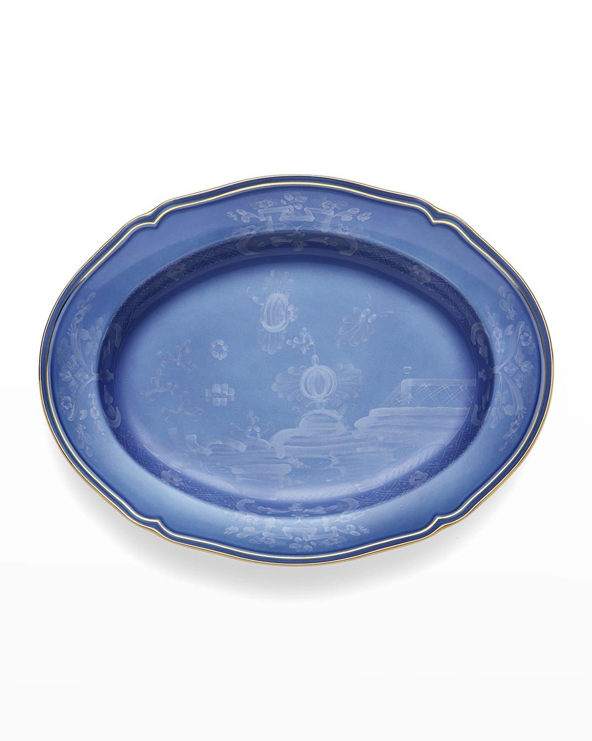 Oriente Italiano Oval Platter, Pervinca