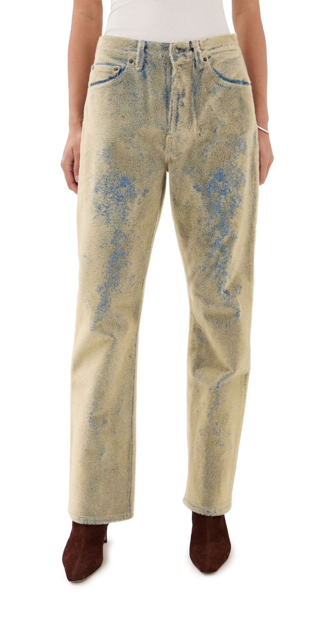 Acne Studios Loose Fit 5-Pocket Denim Blue/Beige 32