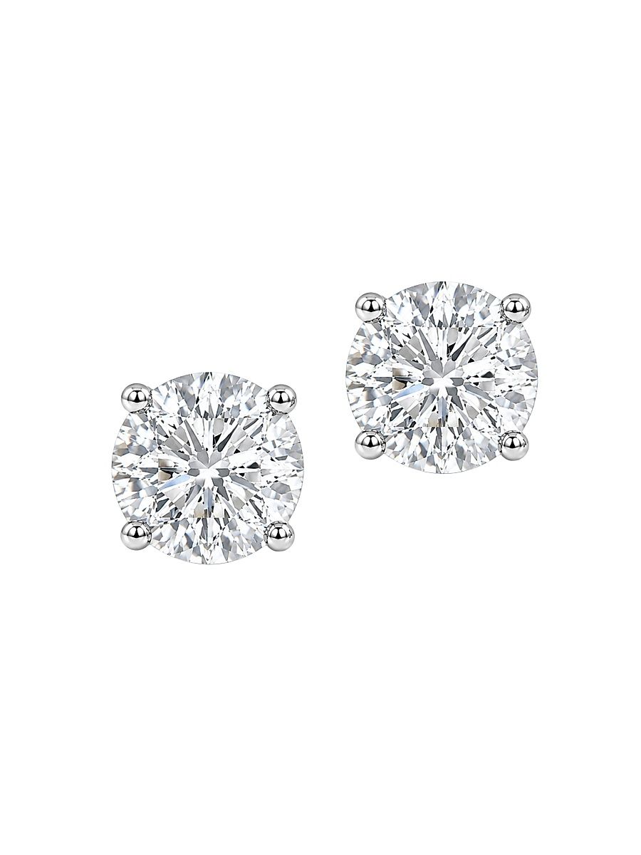 Women's 18K White Gold & 2.00 TCW Lab-Grown Diamond Stud Earrings - White Gold