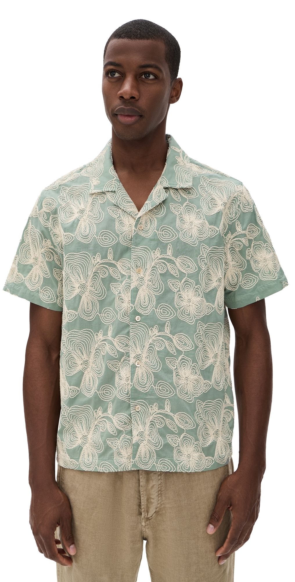 RAILS Tyler Shirt Floral Rope Jade L