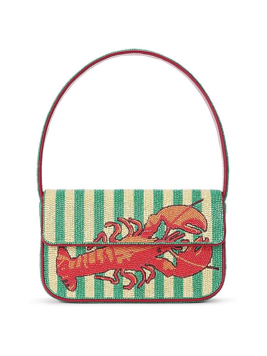 Women's Tommy Summer Lobster-Beaded Shoulder Bag - Summer Lobster