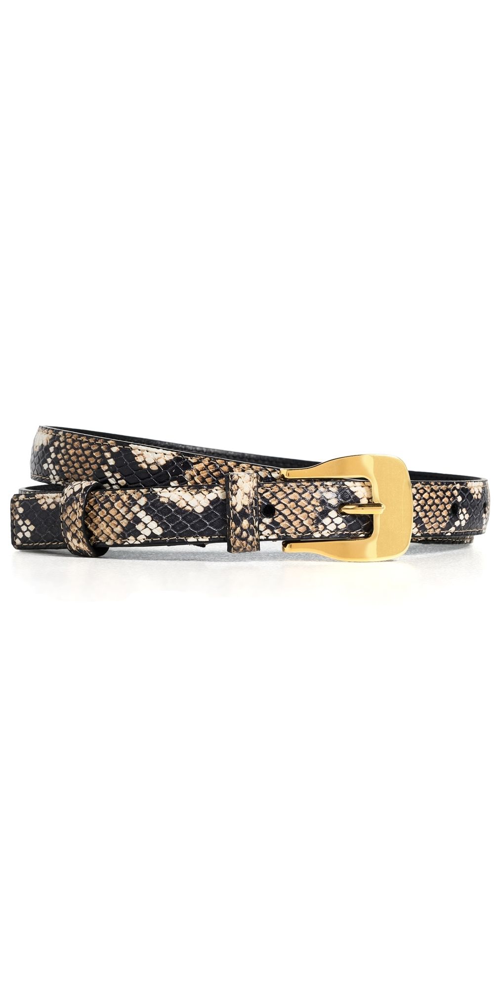 Altuzarra Square Buckle Belt Python Macchia L