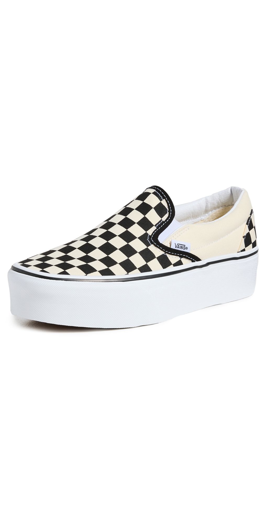 Vans UA Classic Slip-On Stackform Sneakers CheckerboardBlack/ White M 5/ W 6.5