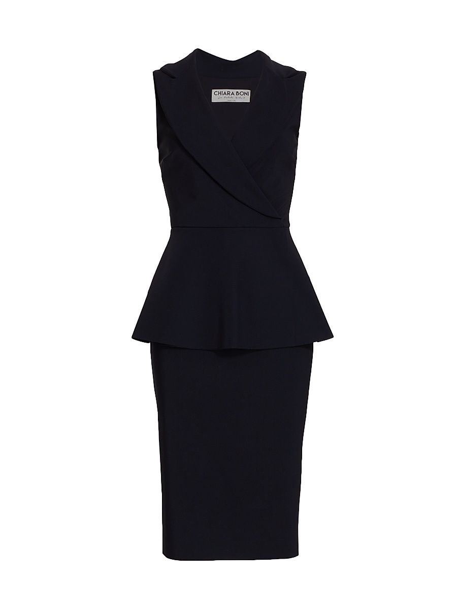 Women's Dominietta Peplum Bodycon Dress - Black - Size 4