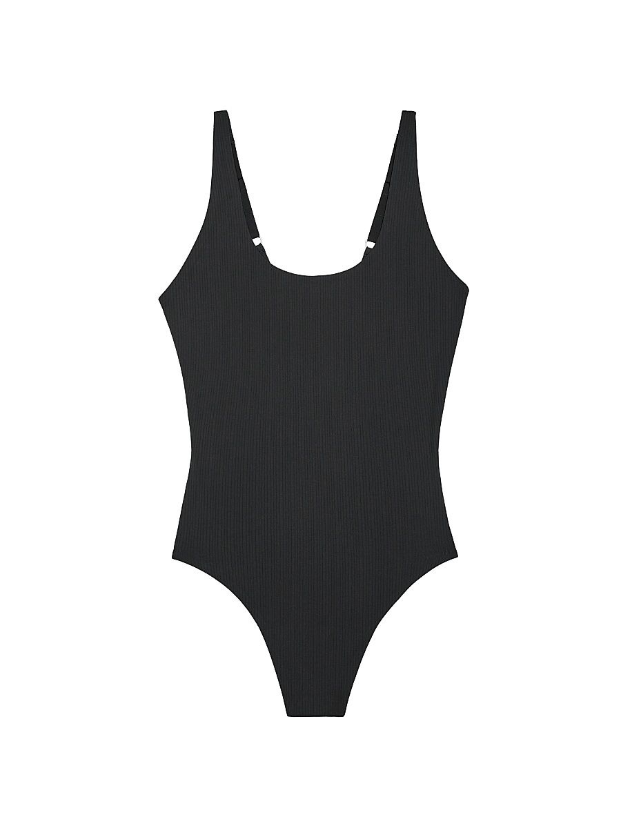 Women's Sleeveless Bodysuit - Black - Size Medium