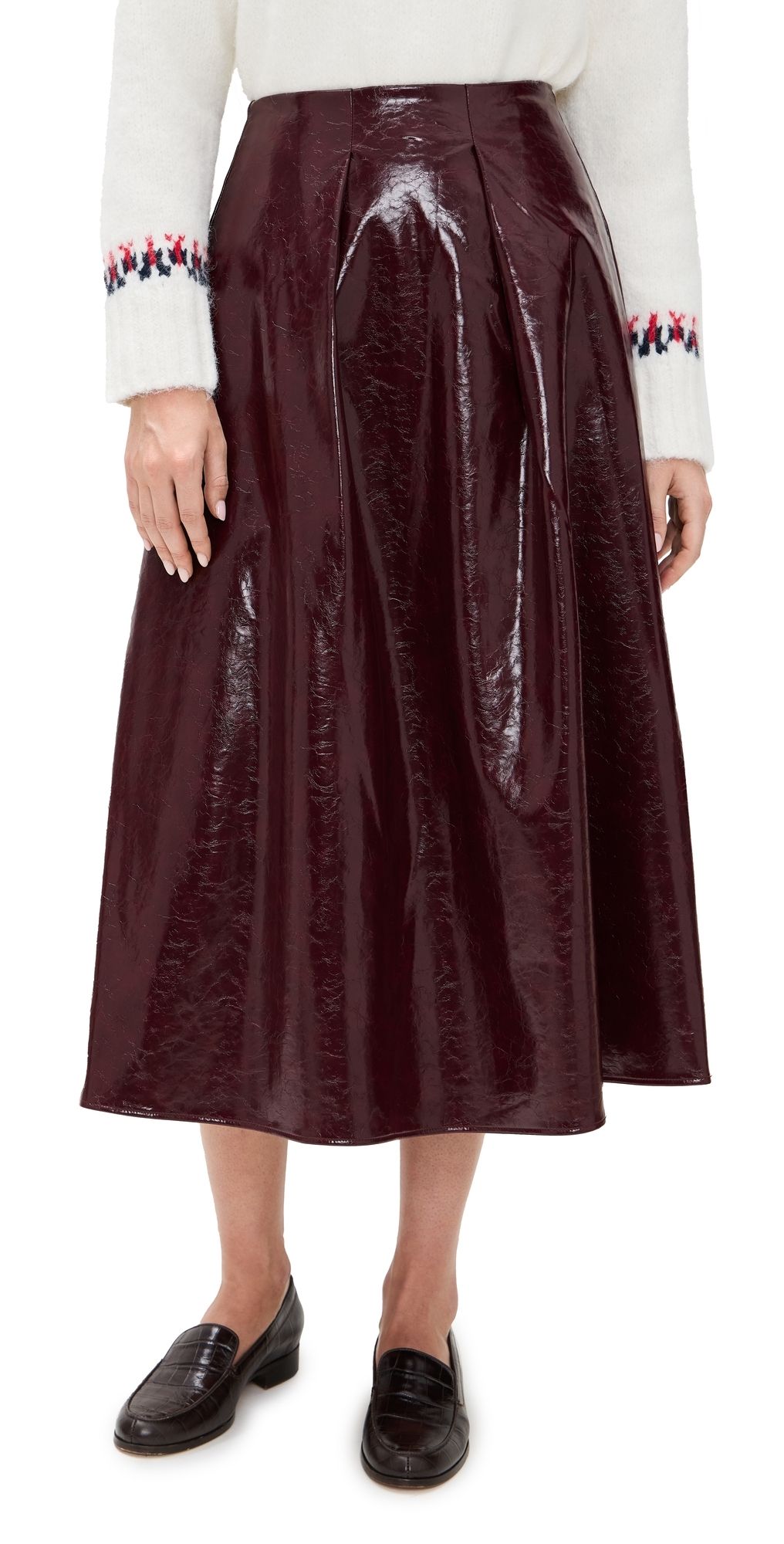 Hunter Bell Atlyn Skirt Oxblood 4